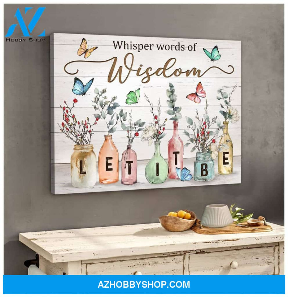 Zalooo Let It Be Butterfly Wall Art Canvas