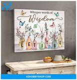 Zalooo Let It Be Butterfly Wall Art Canvas