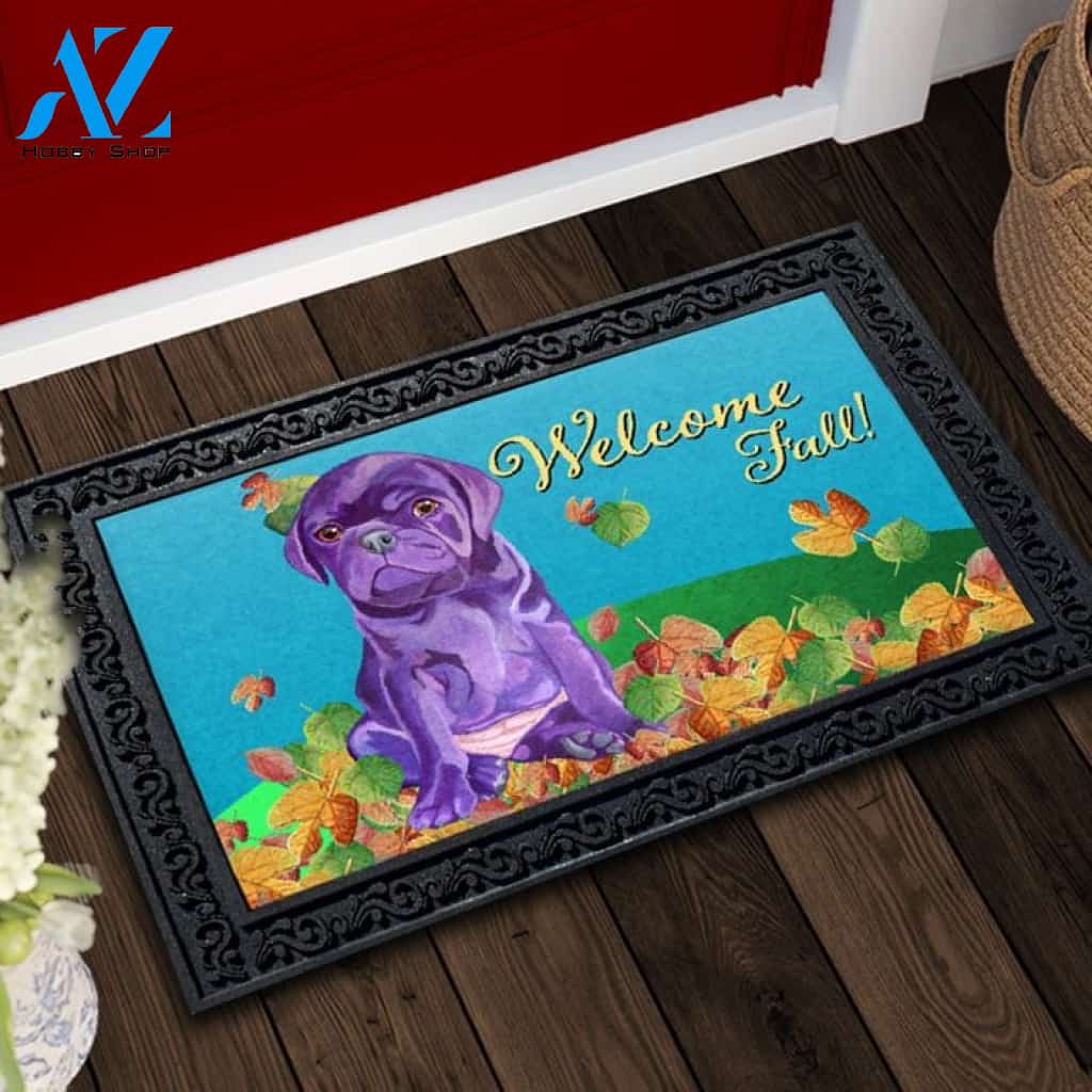 Let It Be Fall Pug Doormat - 18" x 30"