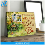 Let It Be Garden Hummingbird Canvas Wall Art, Wall Decor Visual Art