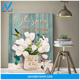 Let it be Hummingbird Canvas Wall Art Decor