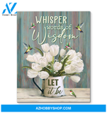 Let It Be Hummingbird Premium Canvas Wall Art