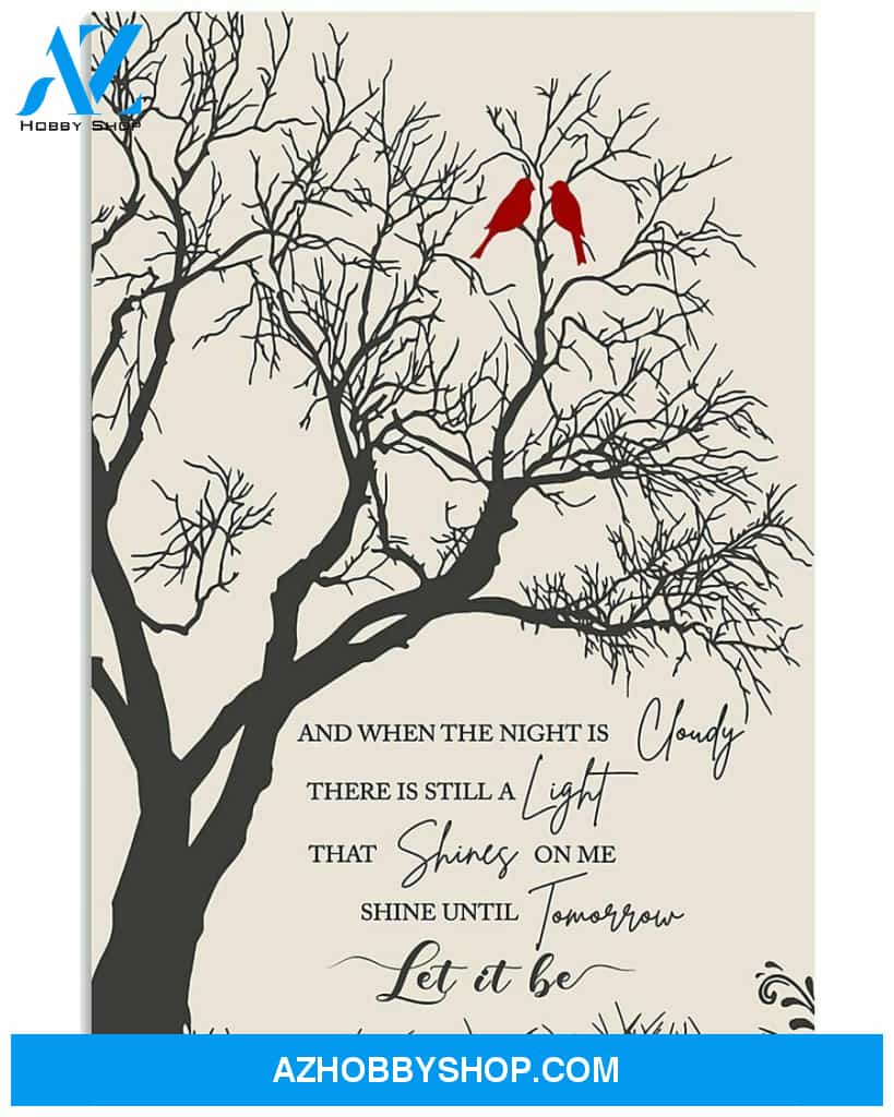 Let It Be Song Lyrics Canvas And Poster, Canvas Wall Art, Vintage Posters