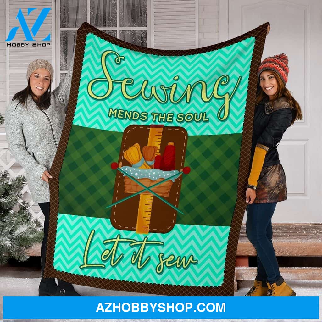 Let It Sew Fleece Blanket