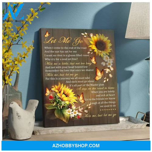 Let Me Go Butterfly Wall Art Canvas