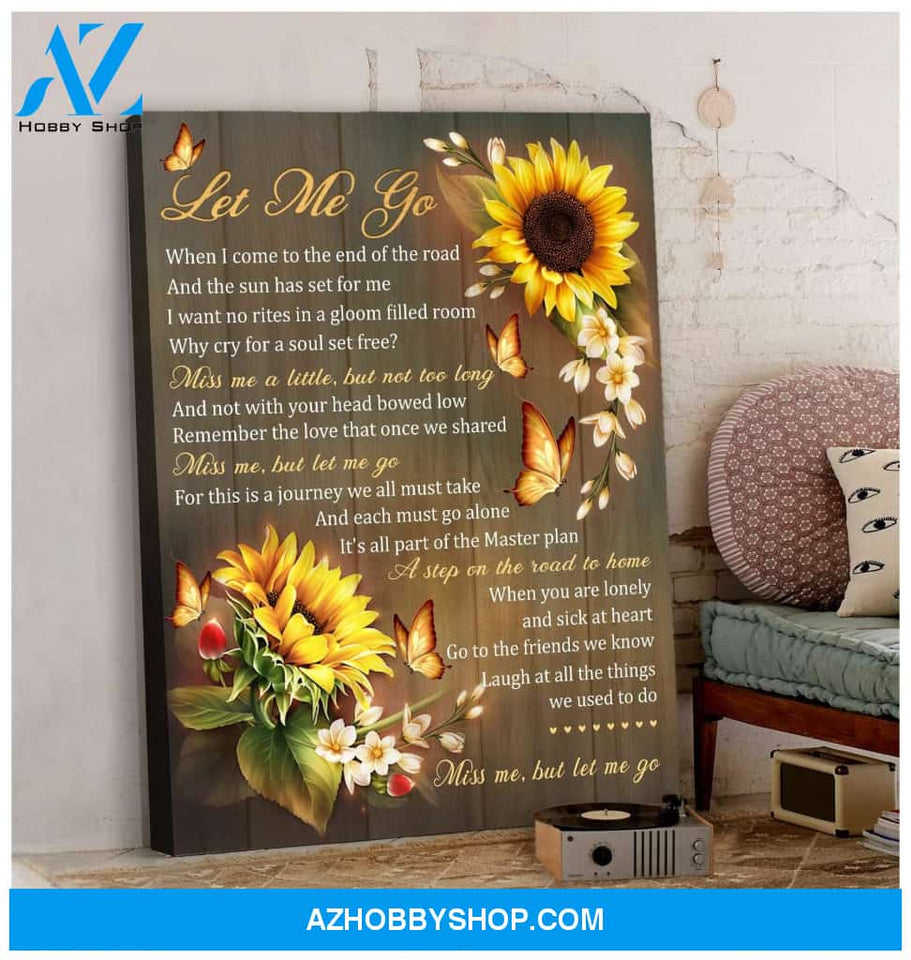 Zalooo Let Me Go Butterfly Wall Art Canvas