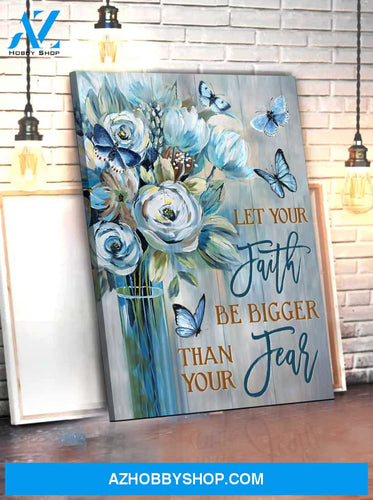 Zalooo Let Your Faith Butterfly Wall Art Canvas