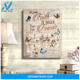 Let Your Faith Butterfly Wall Art Canvas