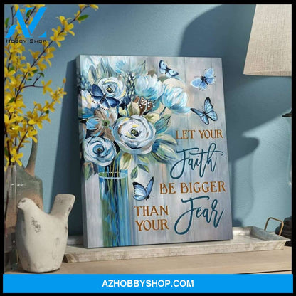 Zalooo Let Your Faith Butterfly Wall Art Canvas