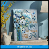 Let Your Faith Butterfly Wall Art Canvas