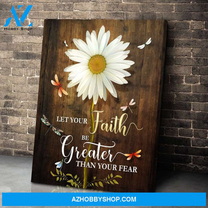 Let Your Faith Dragonfly Wall Art Canvas