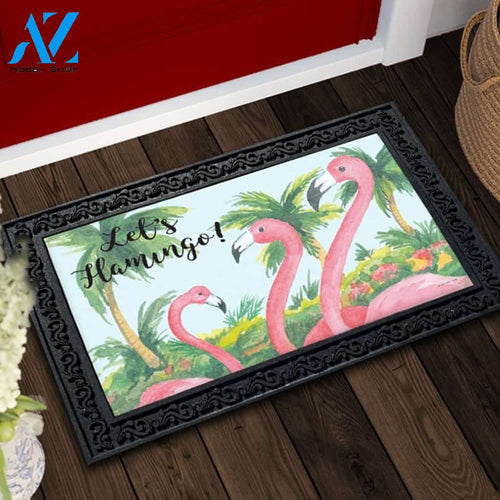 Let's Flamingo Doormat - 18