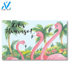 Let's Flamingo Doormat - 18" x 30"