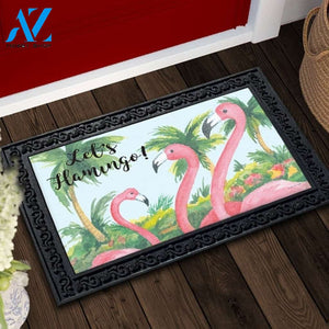 Let's Flamingo Doormat - 18" x 30"