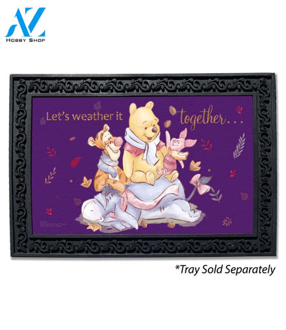 Let's Weather it Together Pooh Doormat - 18" x 30"