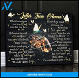 Zalooo Letter From Heaven Butterfly V2 Wall Art Canvas