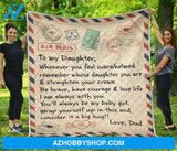 Letter To My Daughter From Dad Fleece Blanket