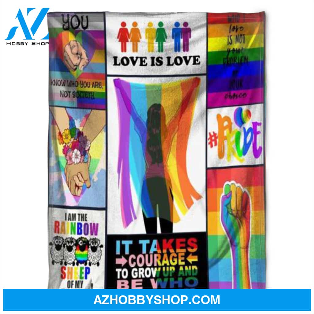 LGBT Blanket, I Am The Rainbow, Soft Blanket, Fleece Blanket.Home Decor Bedding Couch Sofa Soft and Comfy Cozy