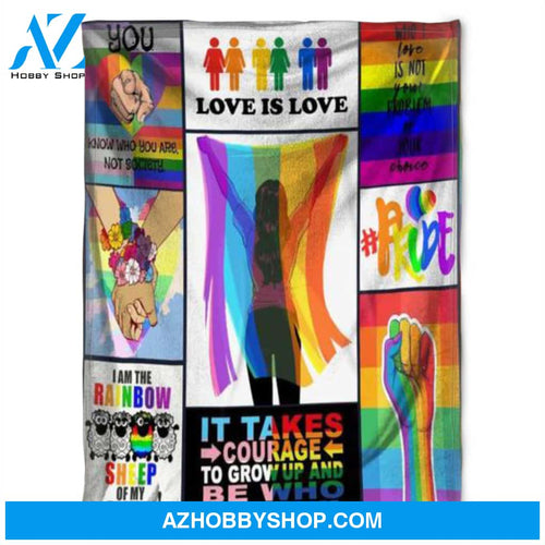 LGBT Blanket, I Am The Rainbow, Soft Blanket, Fleece Blanket.Home Decor Bedding Couch Sofa Soft and Comfy Cozy