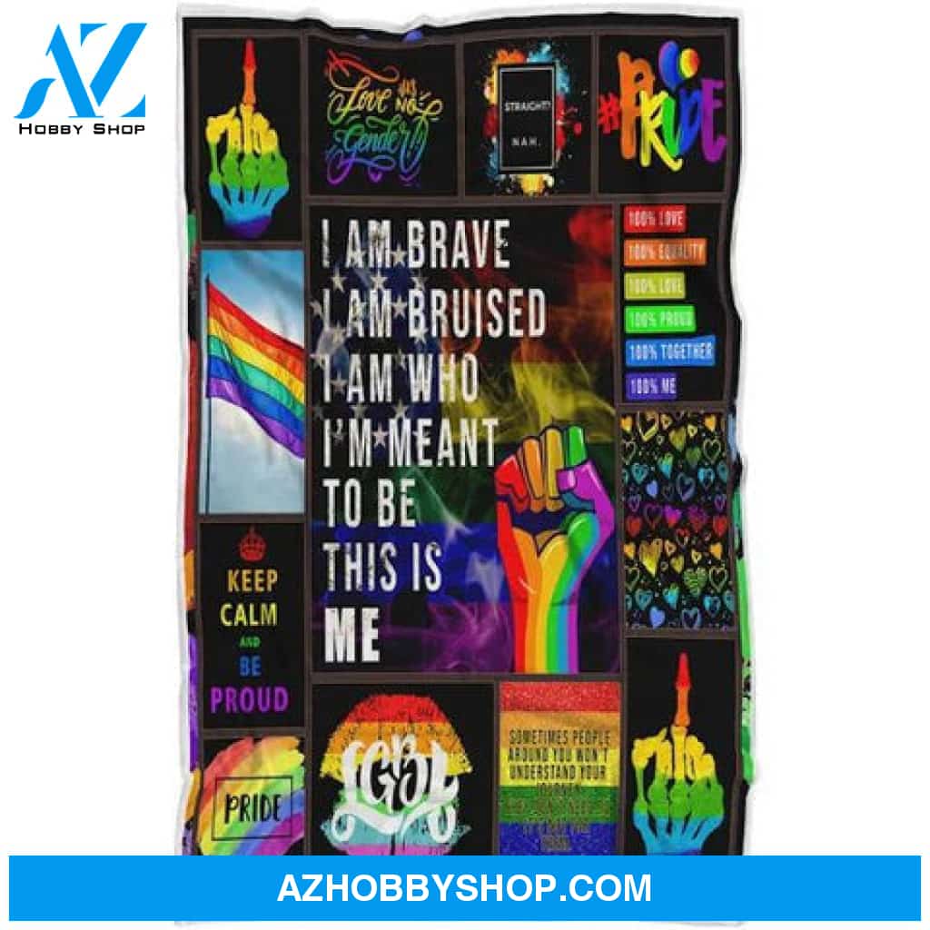 LGBT Blanket, LGBTQIA Rainbow Unicorns Pride Blanket