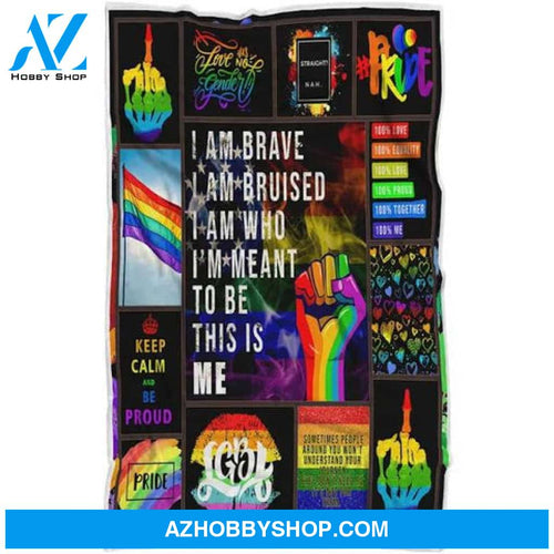 LGBT Blanket, LGBTQIA Rainbow Unicorns Pride Blanket
