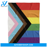 LGBT Blanket, Love is Love Progress pride flag, LGBTQ flag Blanket