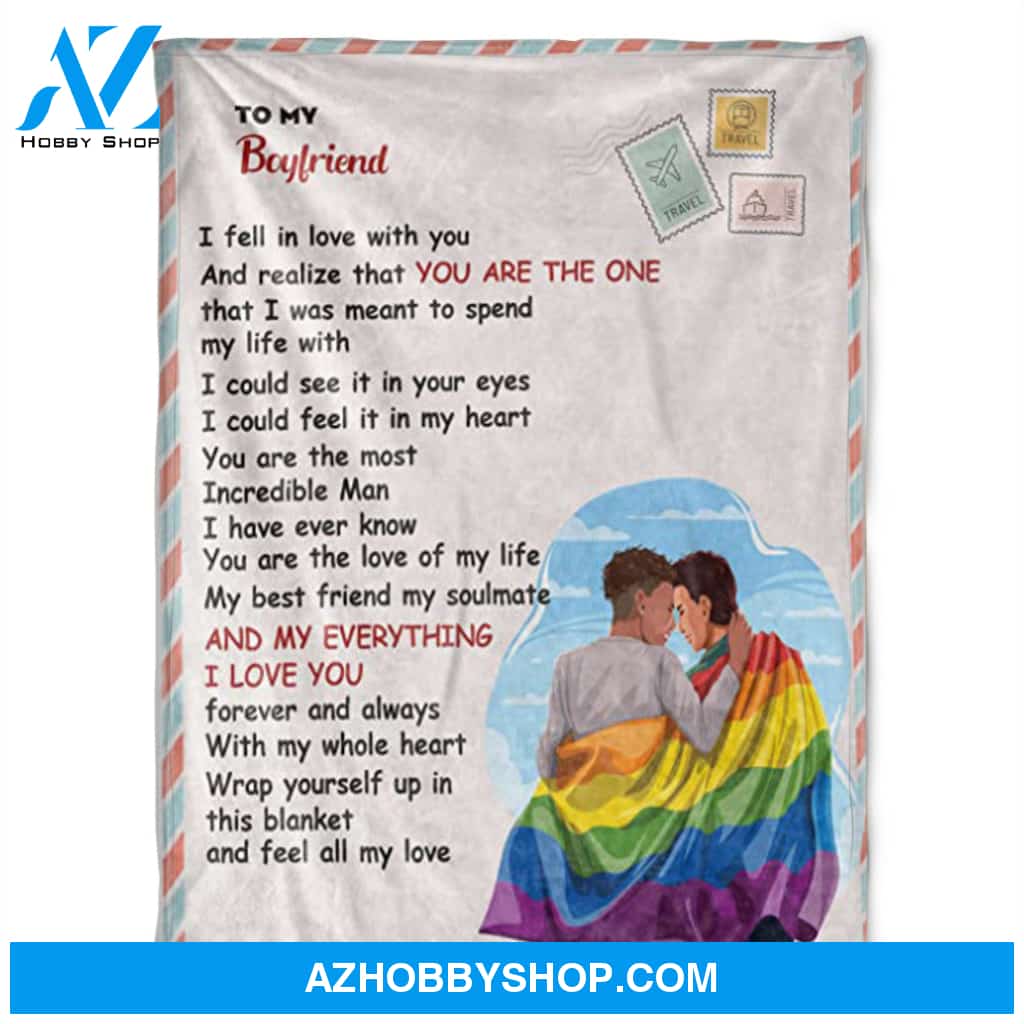 LGBT Blanket, My Everything I Love You.Home Decor Bedding Couch Sofa Soft and Comfy Cozy