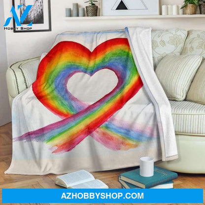 LGBT Blanket, Rainbow Blanket, Pride Adult Kid Blanket
