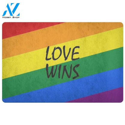LGBT Doormat Gay Pride Gift Rainbow Welcome Mat Lesbian Rug