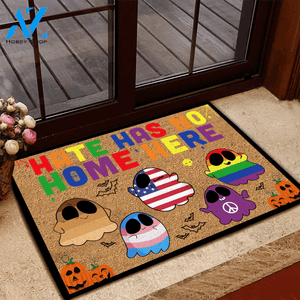 LGBT Doormat Hate Has No Home Here | Welcome Mat | House Warming Gift