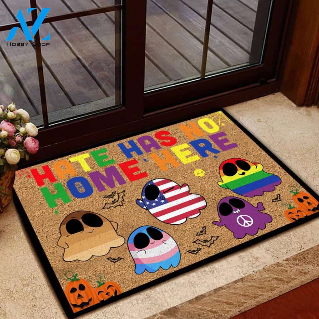 LGBT Doormat Hate Has No Home Here Doormat Welcome Mat House Warming Gift Home Decor Funny Doormat Gift Idea