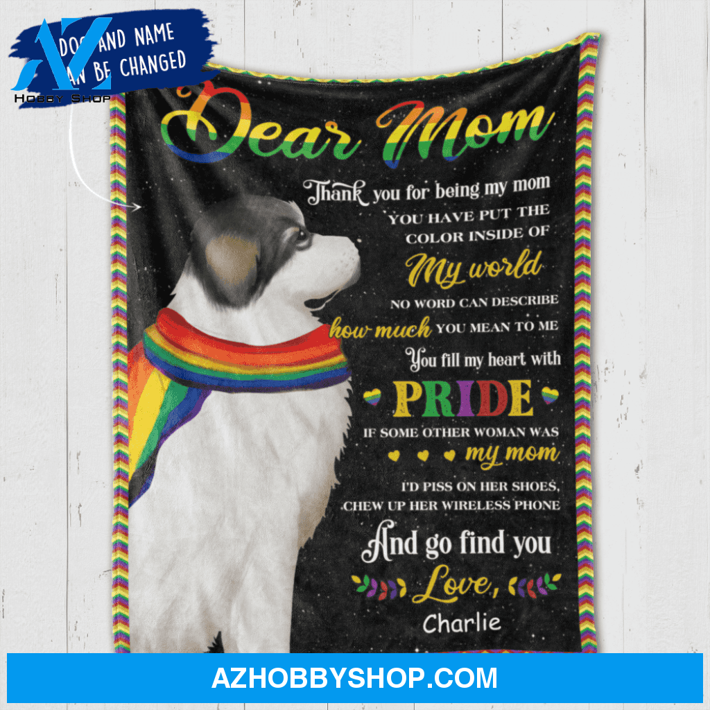 Personalized LGBT Great Pyrenees Mom Custom Fleece Blanket 3 sizes:  -  - 