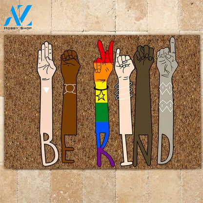 LGBT Pride Be Kind Doormat