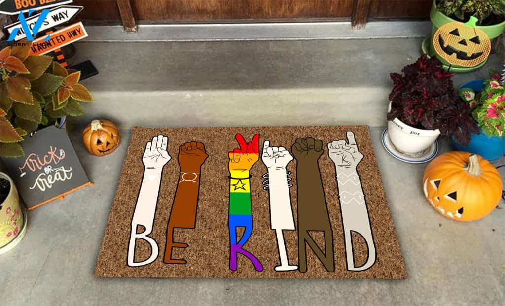 LGBT Pride Be Kind Doormat
