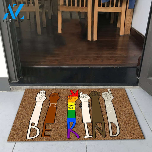 LGBT Pride Be Kind Doormat