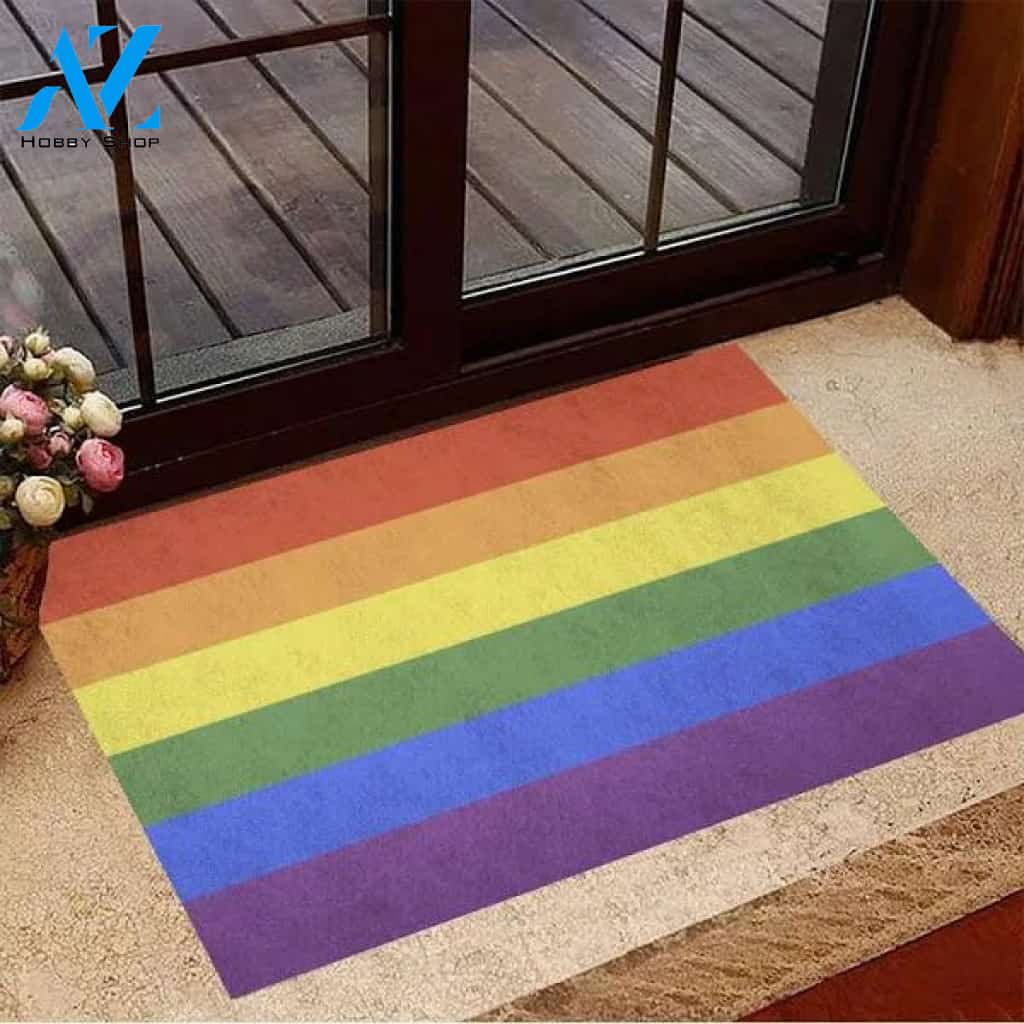 LGBT Pride Rainbow Color Doormat Pride Month LGBT