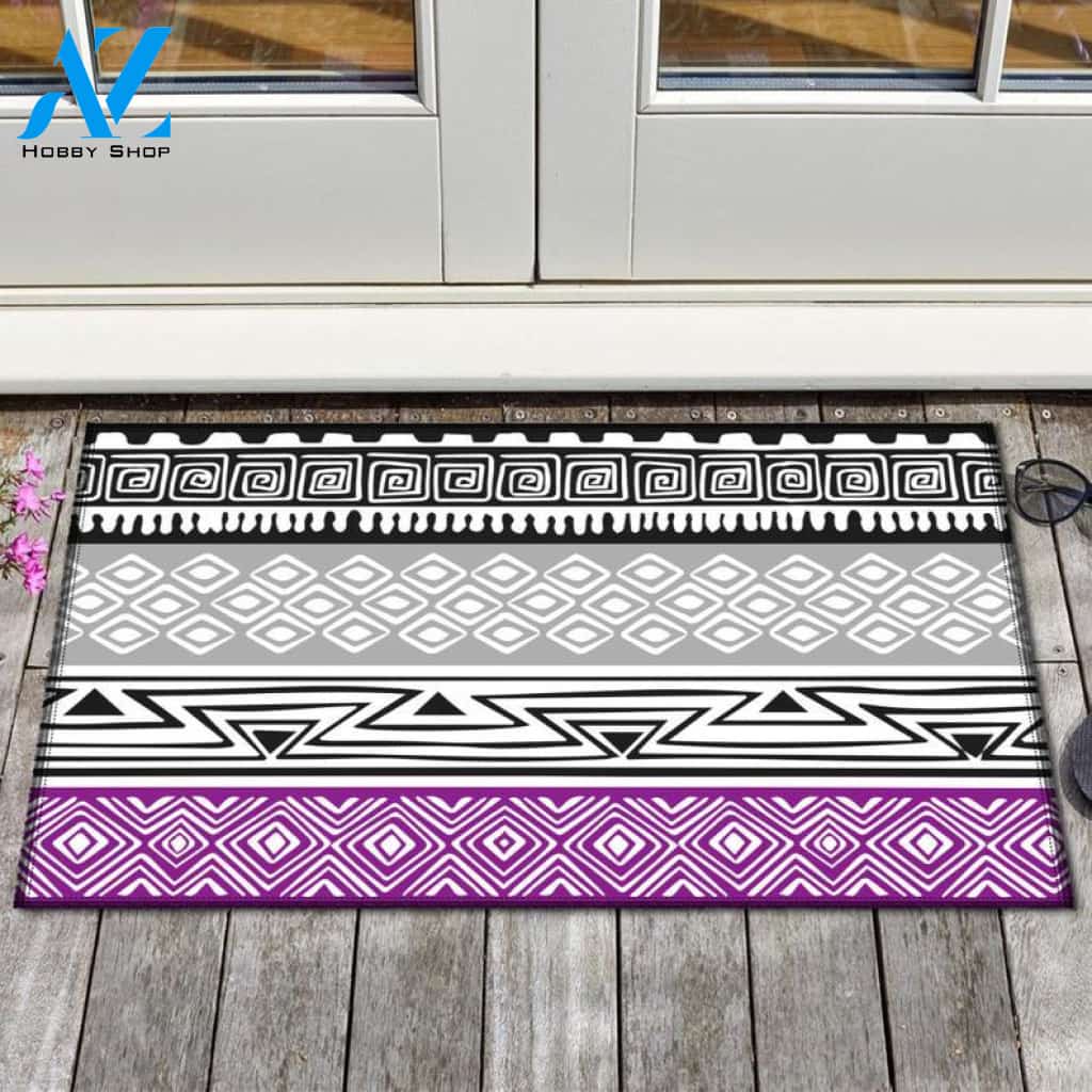 LGBT Pride - The Asexual Community Flag Doormat Welcome Mat House Warming Gift Home Decor Funny Doormat Gift Idea