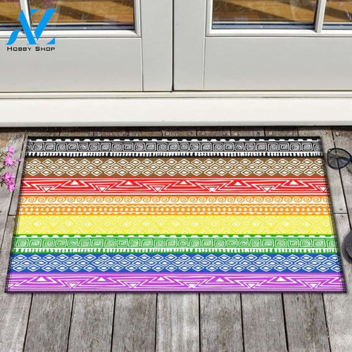 LGBT Pride - The Philadelphia Flag Doormat 
