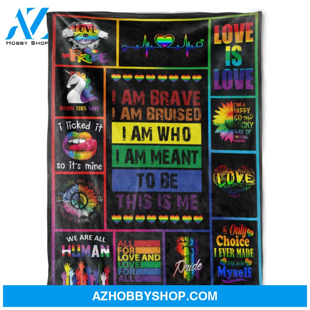 LGBT Pride, This Is Me, Soft Blanket.Gift Home Decor Bedding Couch Sofa Soft and Comfy Cozy