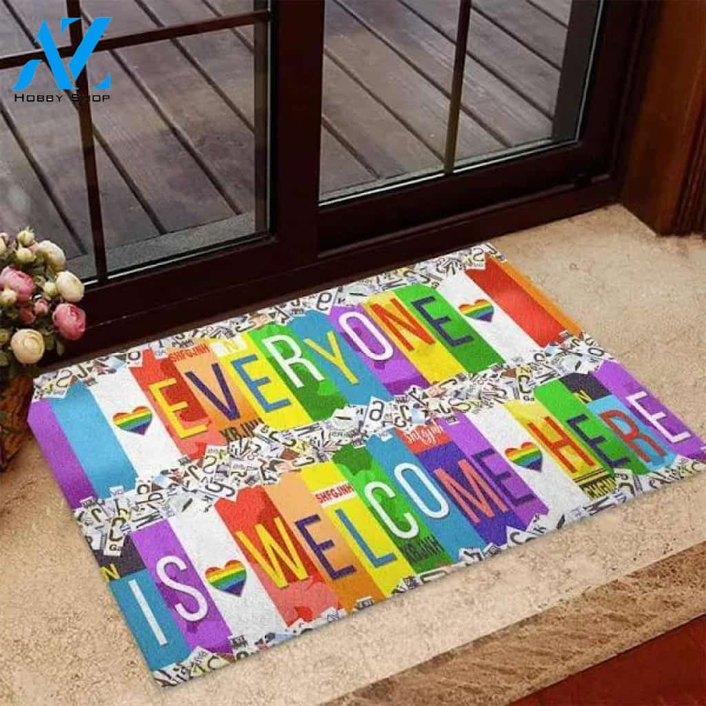 LGBT Support Easy Clean Welcome DoorMat | Felt And Rubber |