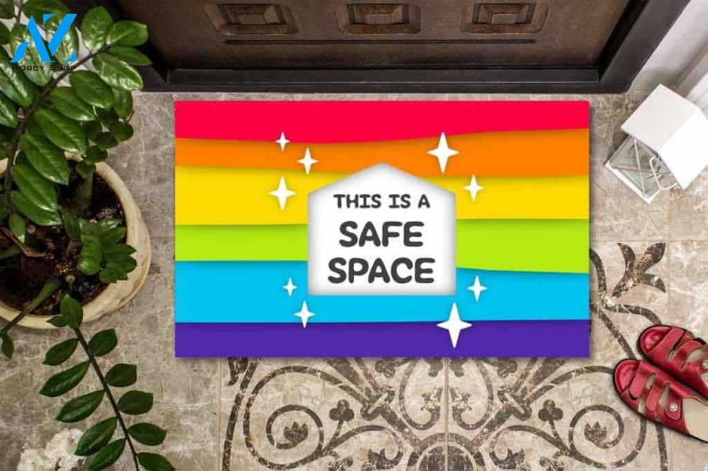 LGBTQ - Gay Pride Colors Home Welcome Doormat 