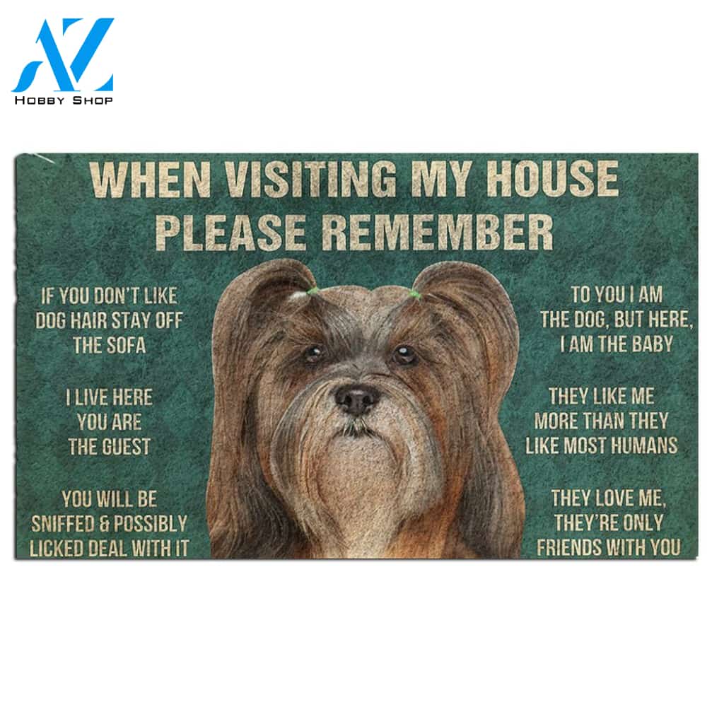 Lhasa Apso's Rules Doormat