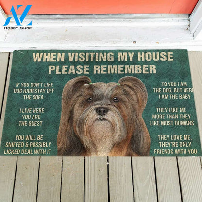Lhasa Apso's Rules Doormat