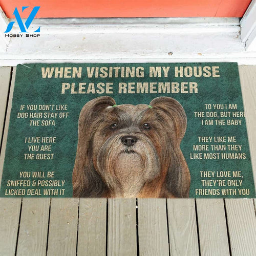 Lhasa Apso's Rules Doormat