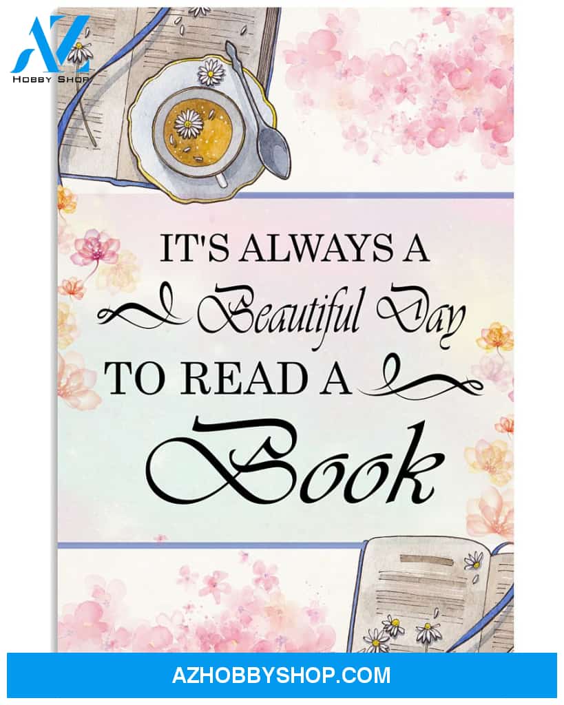 Librarian Poster A Beautiful Day To Read A Book Wall Decor