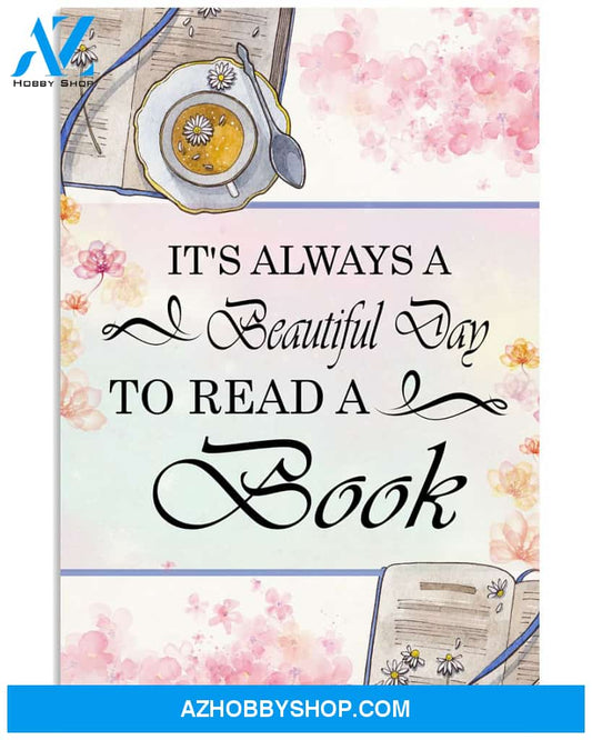 Librarian Poster A Beautiful Day To Read A Book Wall Decor