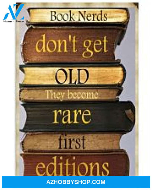 Librarian Poster Book Nerds Don T Get Old Wall Decor