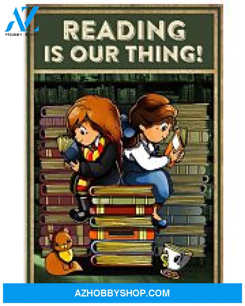 Librarian Poster Reading Is Our Things Wall Decor