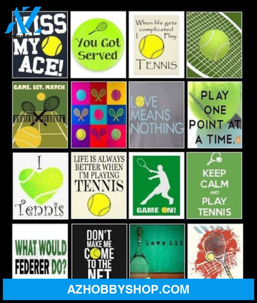 Life Is Always Better When I'm Playing Tennis Fleece Blanket Gift For Tennis Lovers 