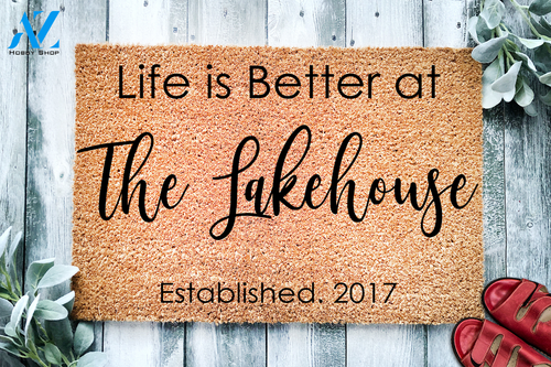 Life Is Better At Custom Doormat | Welcome Mat | House Warming Gift